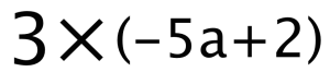 分数　文字式