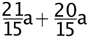 分数　文字式