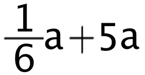 分数　文字式