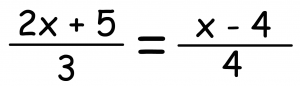 分数　方程式　解き方