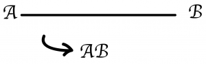 線分　記号