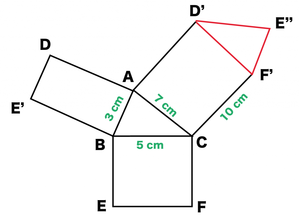 三角柱　展開図　作図