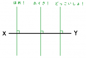 垂線　作図　書き方