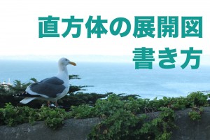 直方体　展開図　書き方