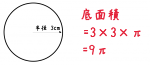 円柱　表面積　求め方　公式