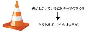 円錐　体積　求め方　公式