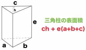 三角柱　表面積　求め方　公式