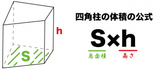 四角柱　体積　求め方
