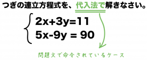 連立方程式　解き方　コツ