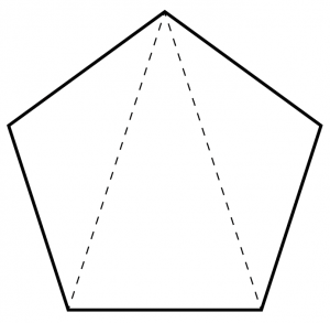 5角形の内角の和　公式