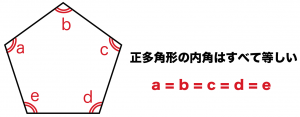 正多角形　内角