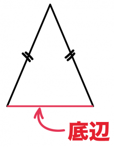 二等辺三角形　定義