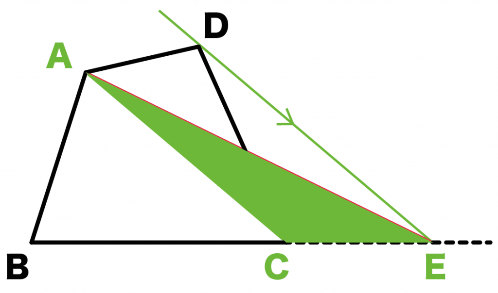 平行線と面積　作図
