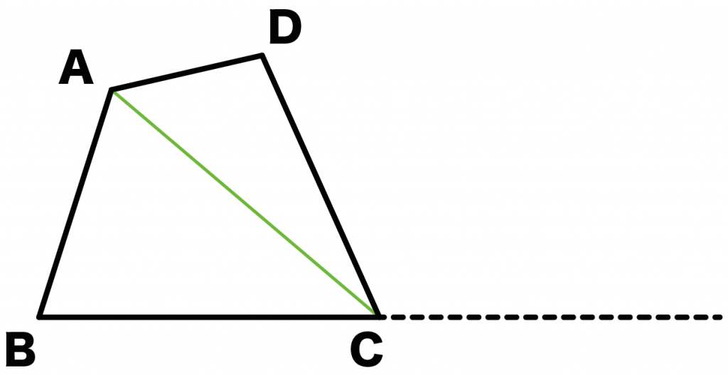 平行線と面積　作図