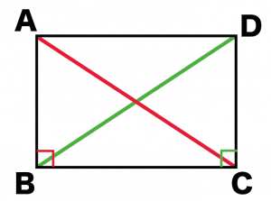 長方形　性質　対角線