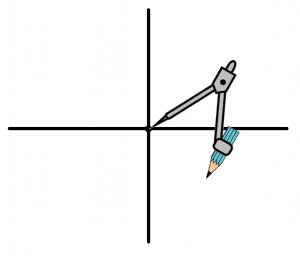 正八角形　作図　書き方　コンパス