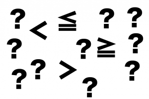 不等号　読み方