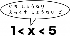 不等号　読み方
