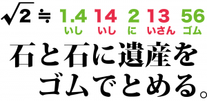 ひとよひとよにひとみごろ　ルート2　覚え方