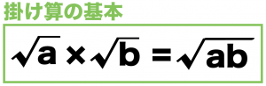 平方根　ルート 掛け算