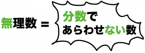 有理数と無理数