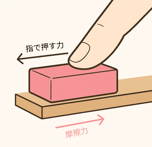 摩擦力とは　中学