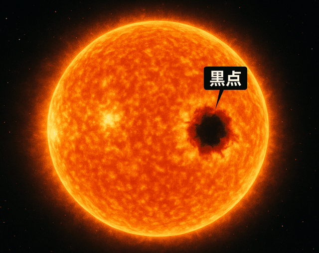 太陽　黒点　中学