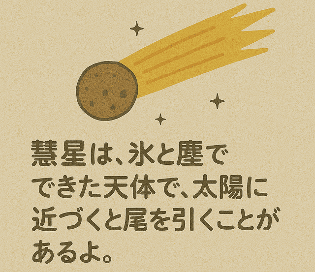恒星 惑星 衛星 小惑星 彗星 違い