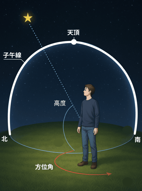 天体の位置の表し方 天球