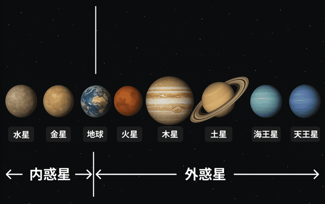 内惑星 外惑星 違い