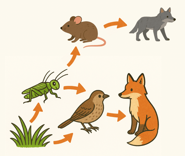 食物連鎖 食物網 違い