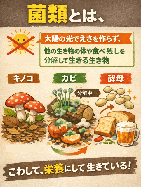 菌類 細菌類 違い