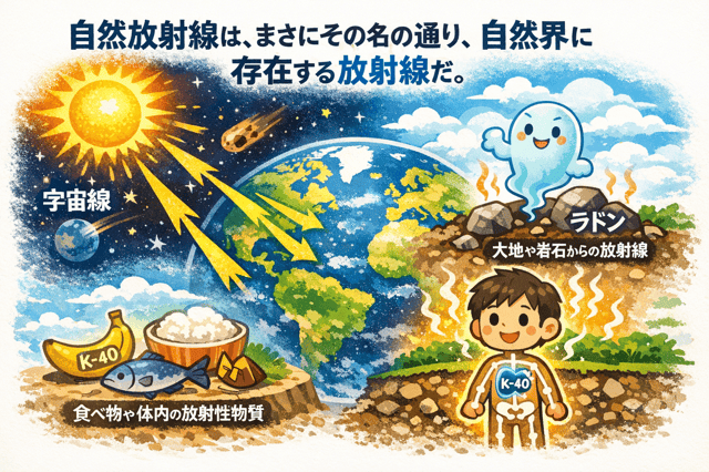 自然放射線 人工放射線 違い
