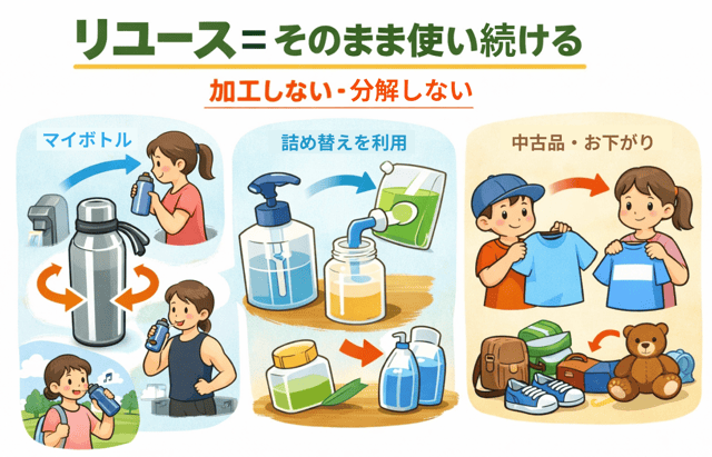 リユース リデュース リサイクル 違い 覚え方