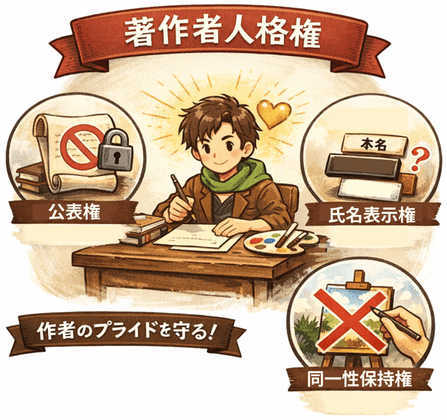 著作隣接権 著作者人格権 著作権 違い