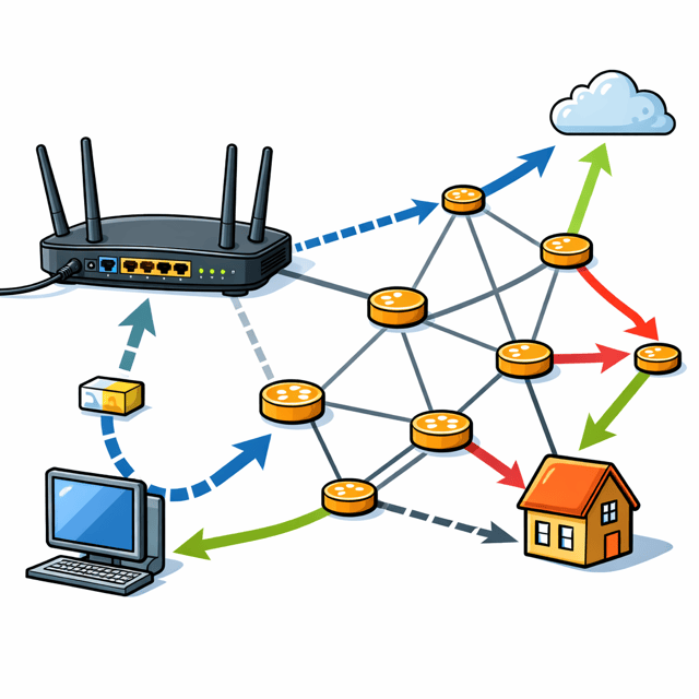 ルータ ルーティング 違い