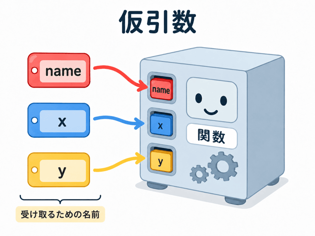 実引数 仮引数 違い わかりやすく