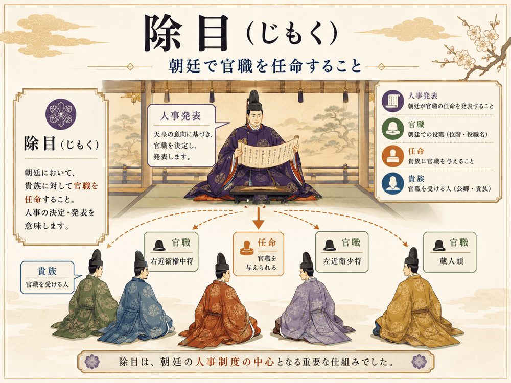 除目 意味 わかりやすく