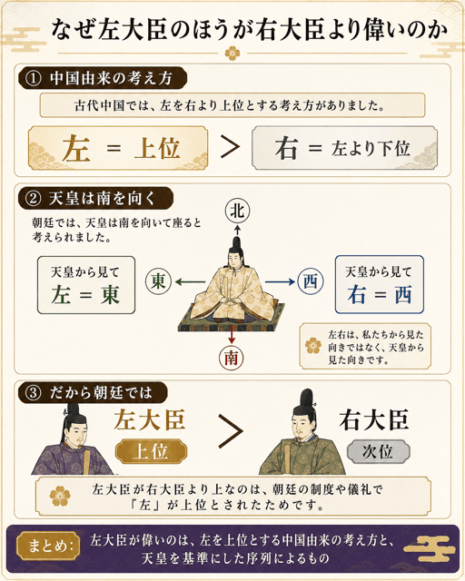 太政大臣 左大臣 右大臣 違い