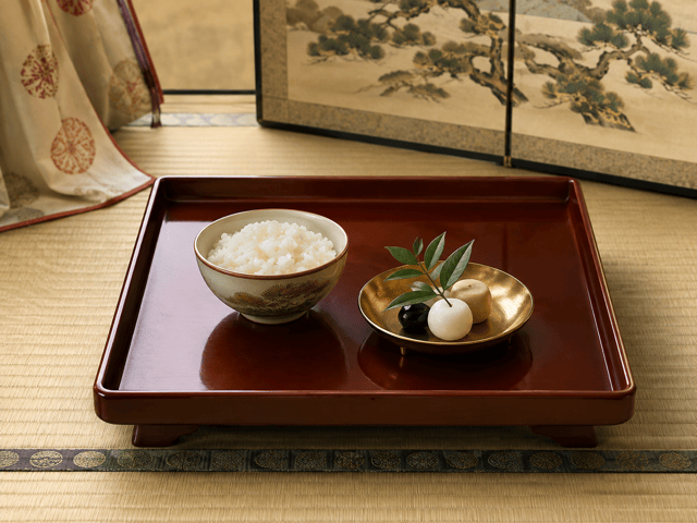 折敷とは？古典に出てくる食べ物や供え物をのせる台をわかりやすく解説